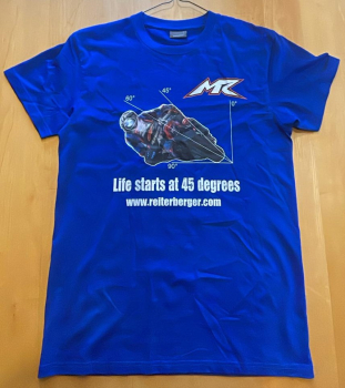 T-Shirt 45° royalblau
